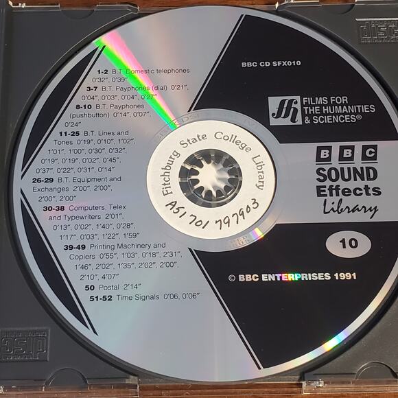 BBC Sound Effects Library Communications Disc 10  CD 1991 - Picture 3 of 3